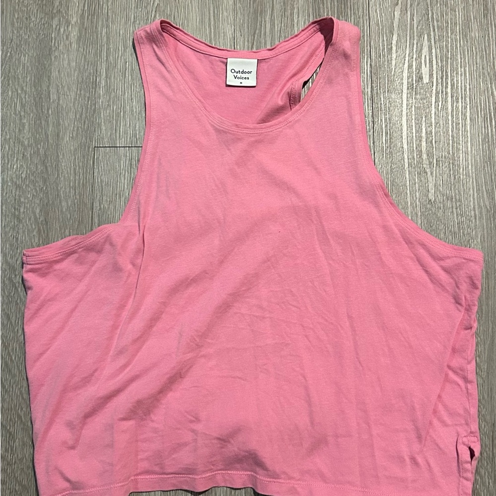 Outdoor Voices Vibrant Pink Tank Top